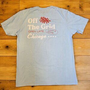 Off The Grid Records T-Shirt Men’s XL Blue‎ Chicago Exclusive John Summit 2022